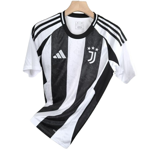 Camisa Juventus I Home Adidas Torcedor 2024/25 Masculino - Branco e Preto