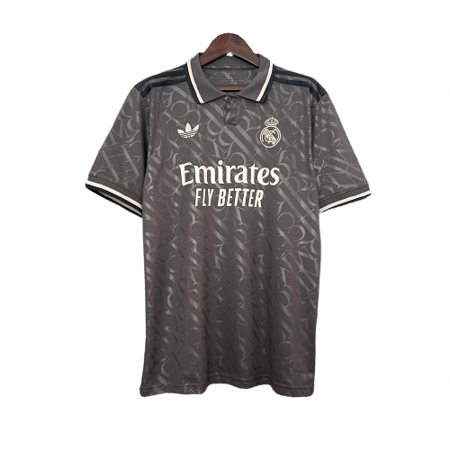 Camisa Real Madrid Third lll 2024/25 Torcedor Masculina Preta