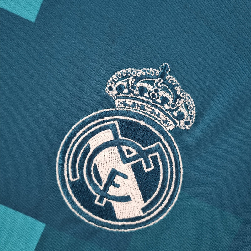 Camisa Manga Longa Real Madrid 17/18 - Azul