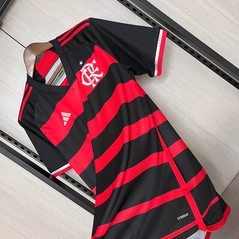 Camisa Flamengo Home l 24/25 - Vermelho e Preto