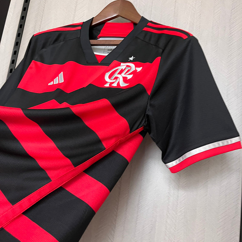 Camisa Flamengo Home l 24/25 - Vermelho e Preto