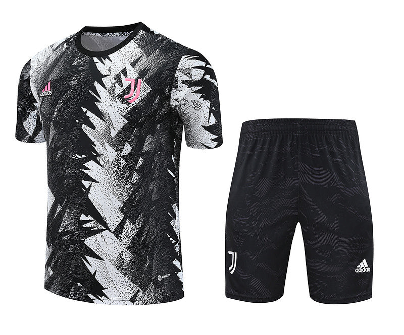 Kit de treino Juventus 23/24 - Branco/Preto II