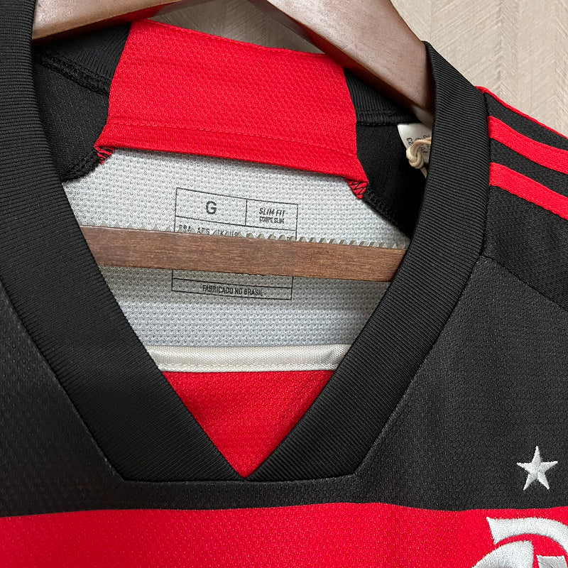 Camisa Flamengo Home l 24/25 - Vermelho e Preto