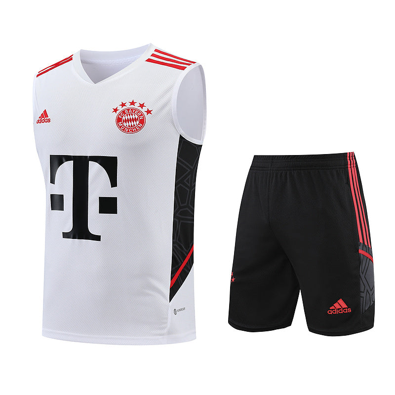 Kit Treino Bayern I 23/24 - Branco/Preto