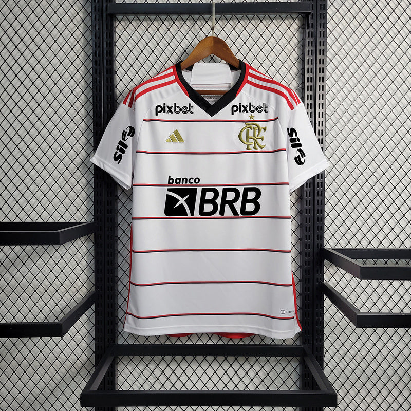 Camisa Flamengo Away ll Todos os Patrocinadores - Branco