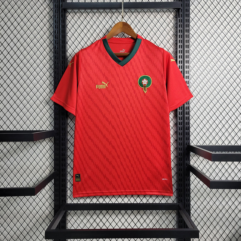 Camisa Seleção Marrocos I 23/24 Puma - Vermelho