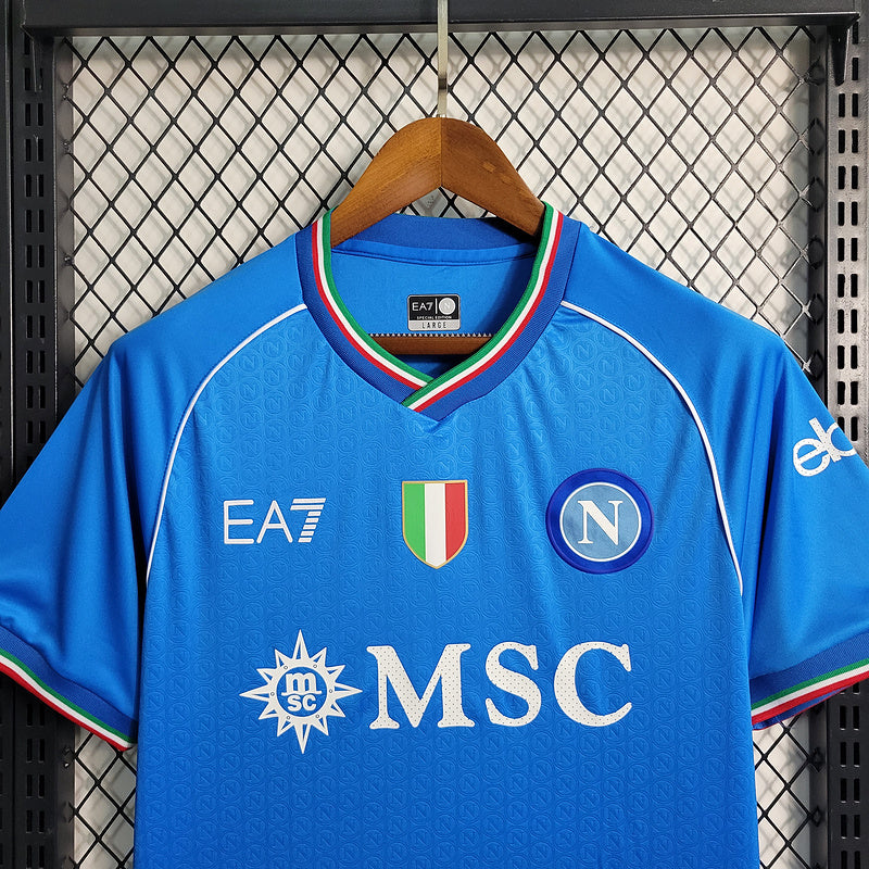 Camisa Napoli Home I 23/24 Kappa - Azul