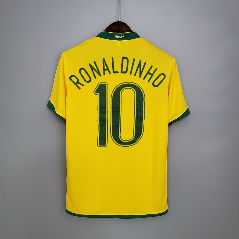 Camisa Seleção Brasileira Retrô 2006 - Amarela