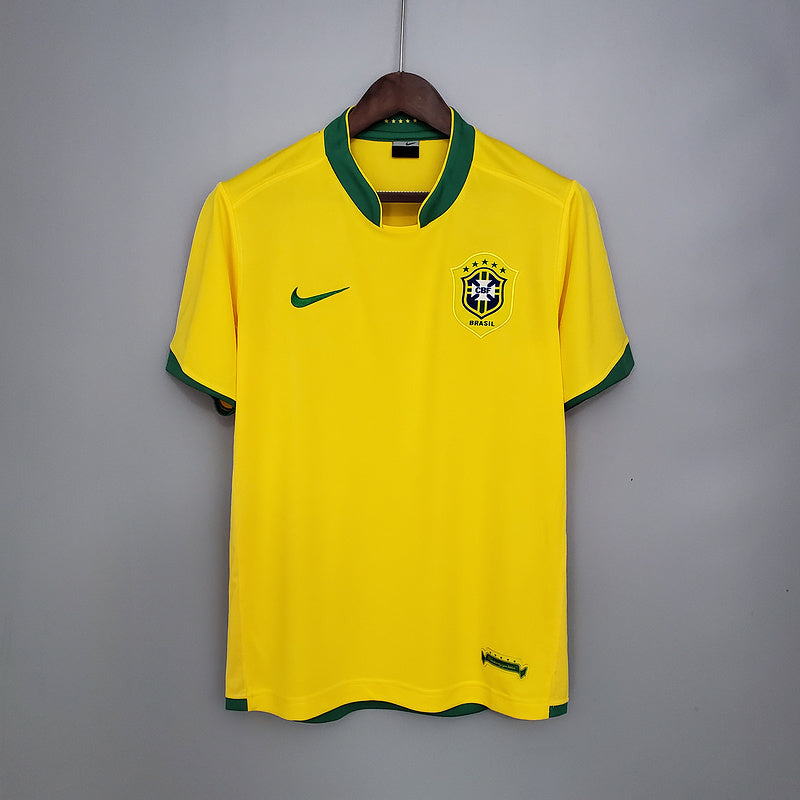 Camisa Seleção Brasileira Retrô 2006 - Amarela