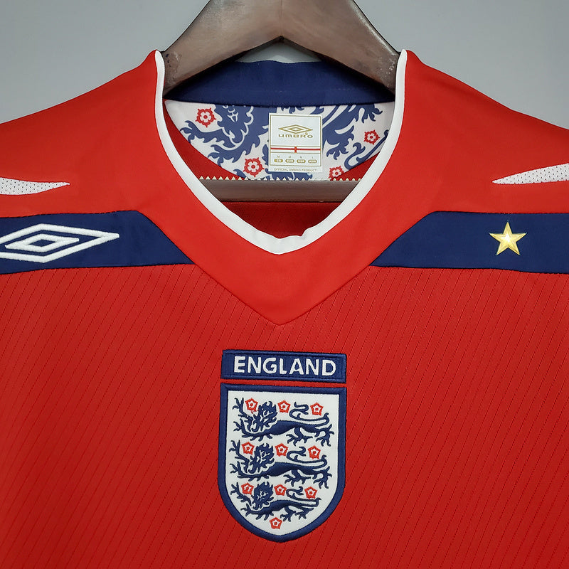 Camisa Inglaterra Retrô 2008/2009 Vermelha