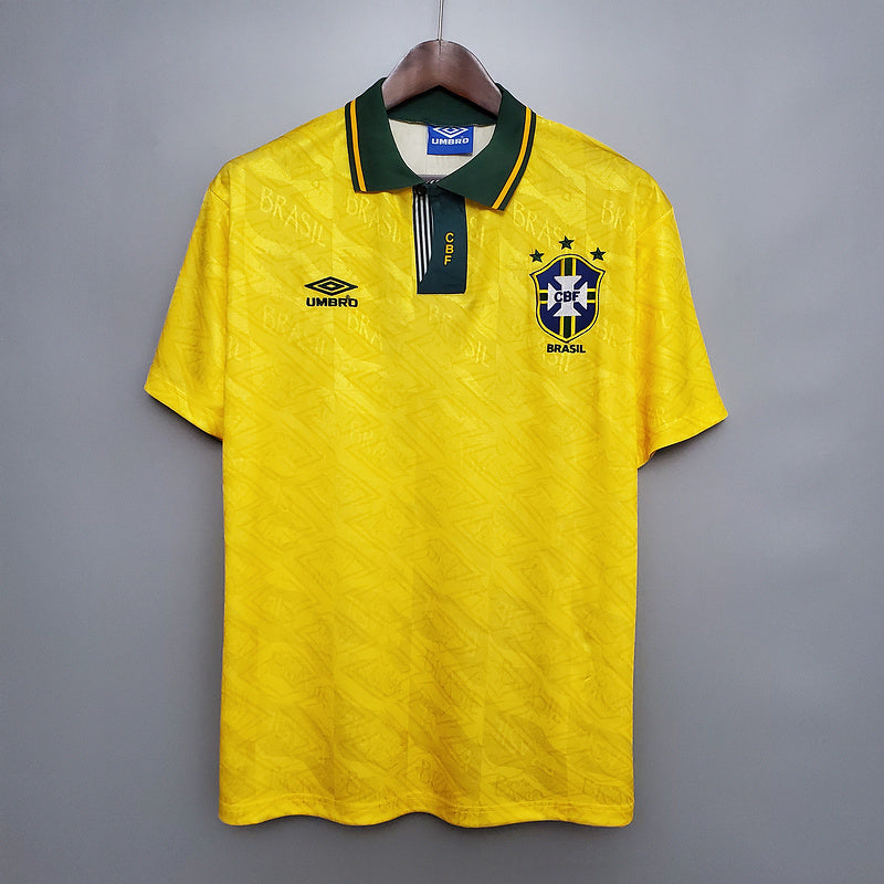 Camisa Seleção Brasileira Retrô 1991/1993 - Amarela