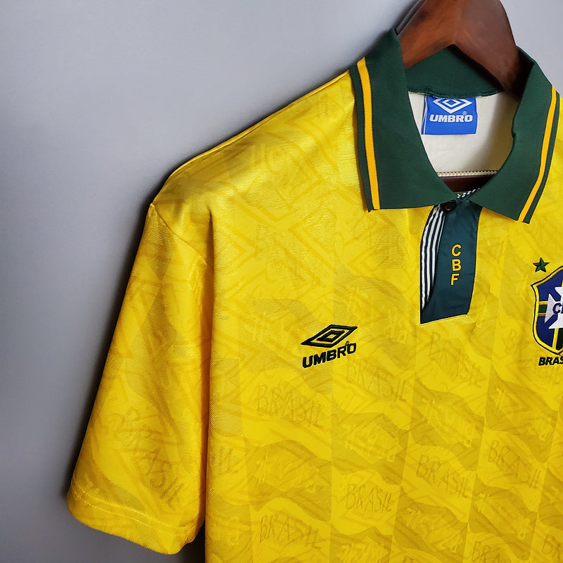 Camisa Seleção Brasileira Retrô 1991/1993 - Amarela