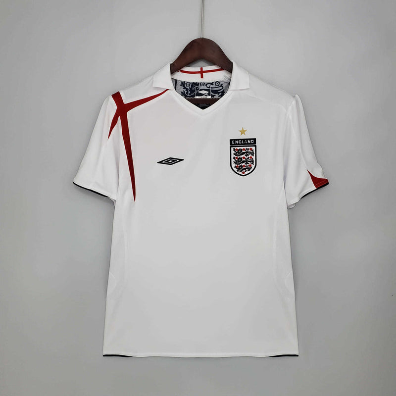 Camisa Inglaterra Retrô 2006 Branca