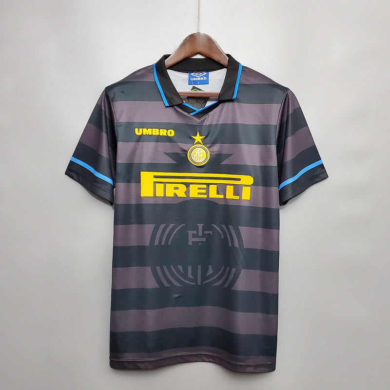 Camisa Inter de Milão Retrô 1997/1998 Cinza