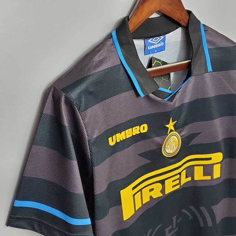 Camisa Inter de Milão Retrô 1997/1998 Cinza