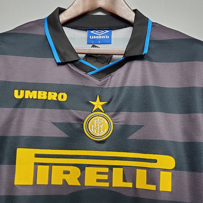 Camisa Inter de Milão Retrô 1997/1998 Cinza