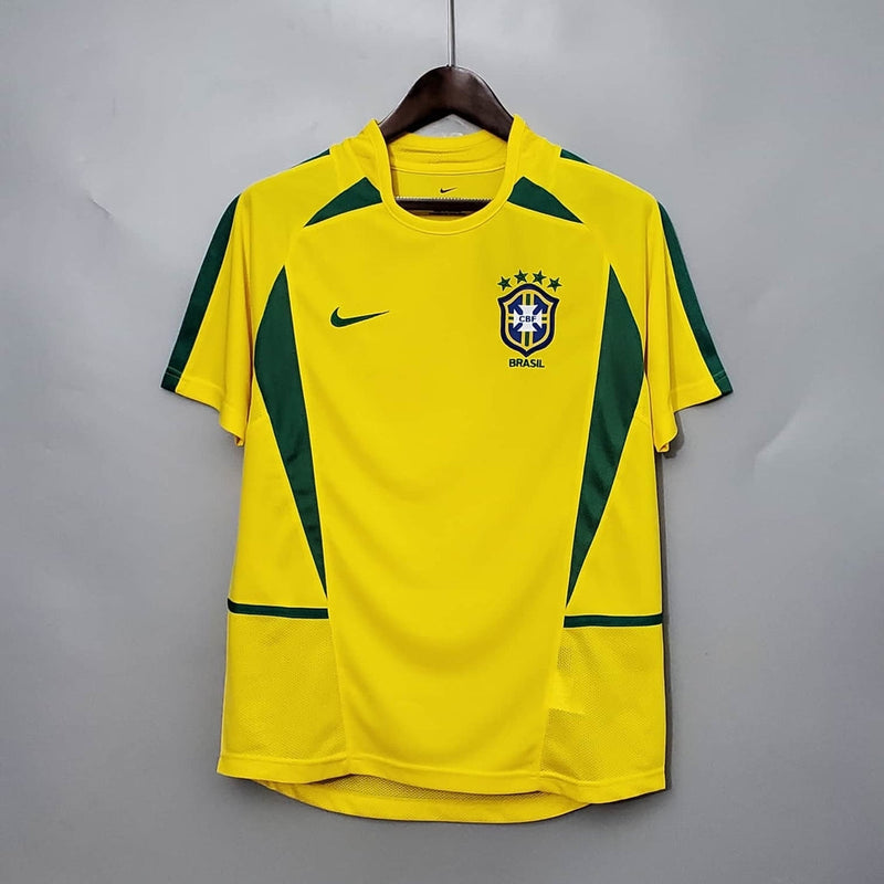 Camisa Seleção Brasileira Retrô 2002 Amarela