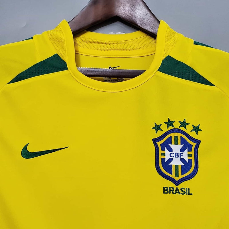 Camisa Seleção Brasileira Retrô 2002 Amarela