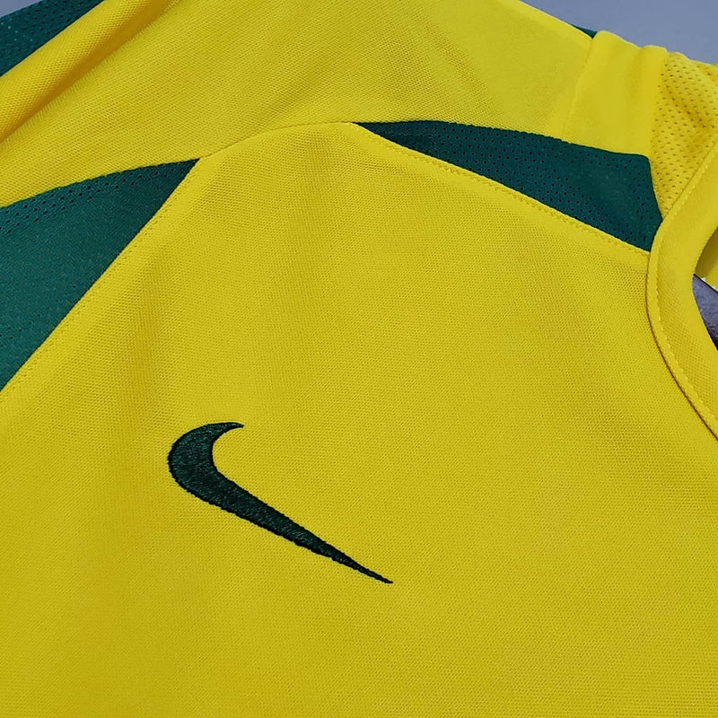 Camisa Seleção Brasileira Retrô 2002 Amarela