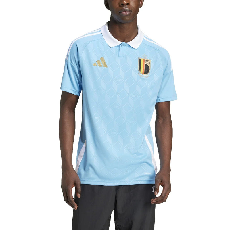 Camisa Bélgica Away 24/25 Torcedor Masculino - Azul celeste