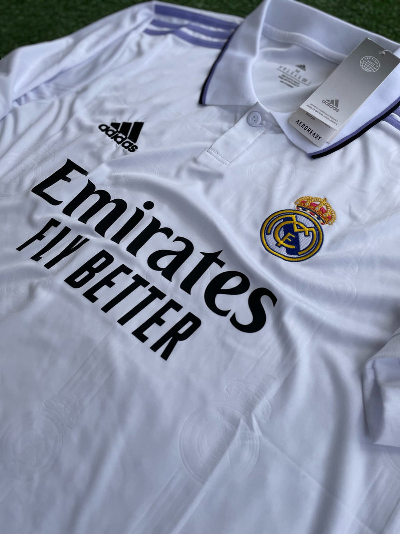 Camisa Real Madrid Home l 22/23 Torcedor - Branca