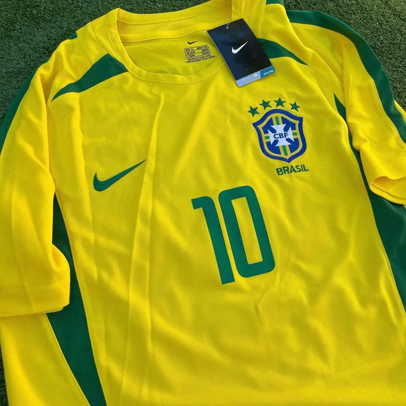 CAMISA SELEÇÃO BRASILEIRA 2002 RETRÔ