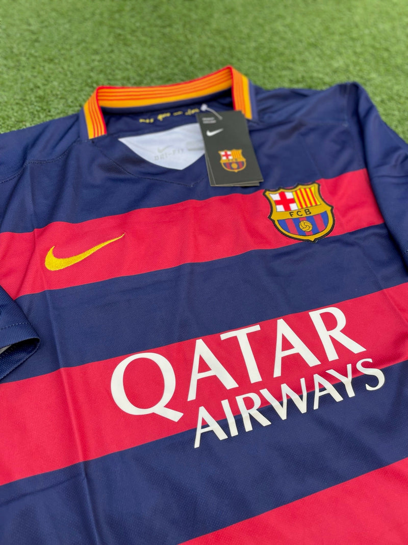 Camisa Barcelona Home l 2015/16 - Retrô