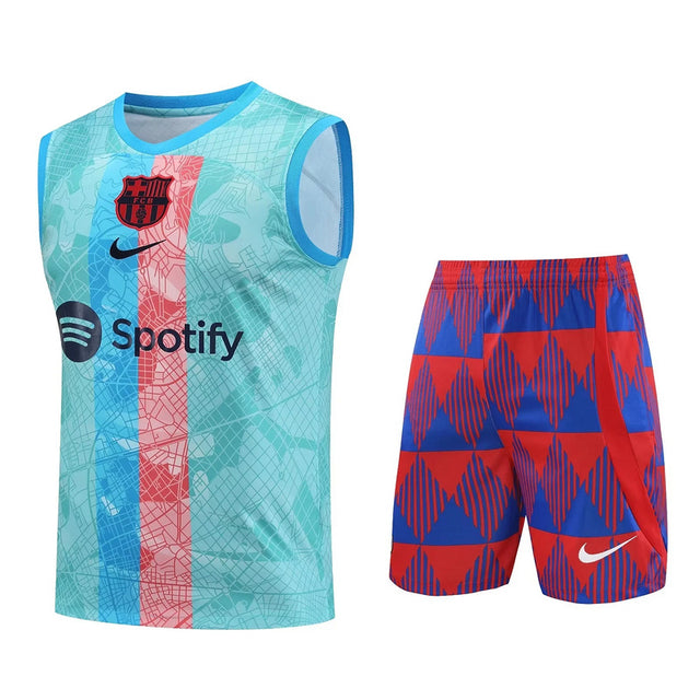 Kit Treino Barcelona 23/24 - Azul Claro