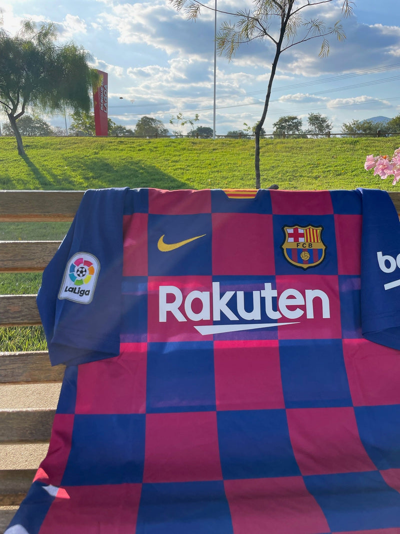 Camisa Barcelona Home l 22/23 - Azul e Grená